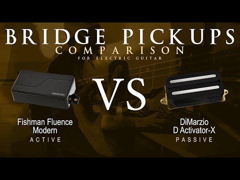 Fishman FLUENCE MODERN vs DiMarzio D ACTIVATOR X - Bridge Pickup Guitar Tone Comparison Demo