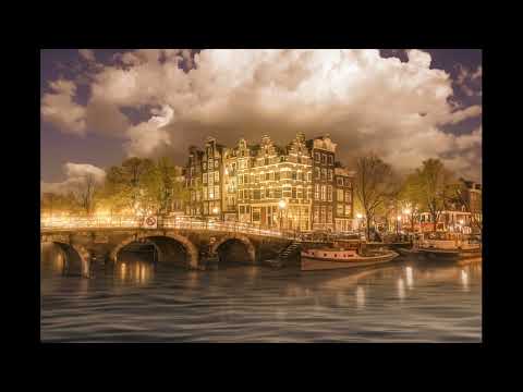 Beautiful Amsterdam Canals With Relaxing Music-Relaxing  Music For Stress Relief #relax #amsterdam