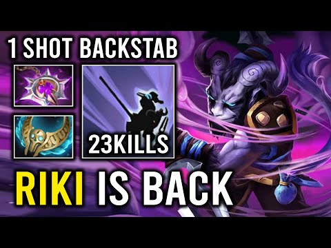 RIKI IS BACK 1 Shot Backstab Crazy Juke & Dodge with Trick of Trade Full Aghanim Dota 2