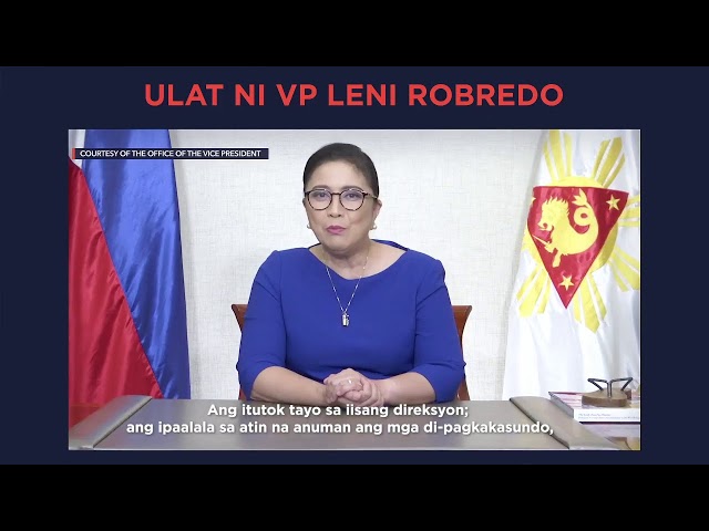 [WATCH] ‘Ulat ni VP Leni’: Robredo counters Duterte’s SONA 2021