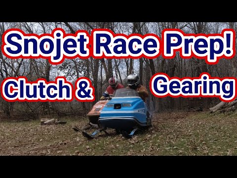 Snojet Race Prep - Dialing in the clutches and gearing! Vintage Snowmobile.
