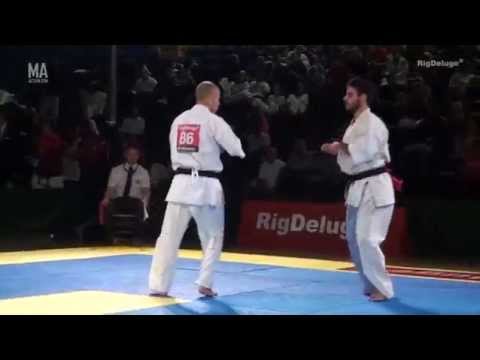 Daniel Perez (Spain) v E.Solominnikov (Russia) Qtr Final British Open Knockdown Tournament 2014