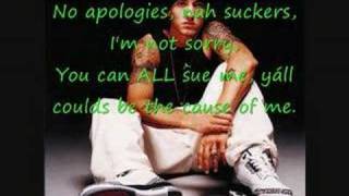 Eminem - No Apologies + Lyrics