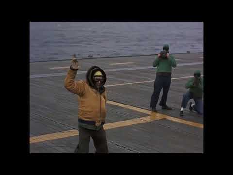 Grumman F9F Panther, Sikorsky HO3S 1 and USS Oriskany CVA 34 in The Bridges At Toko Ri film 1954