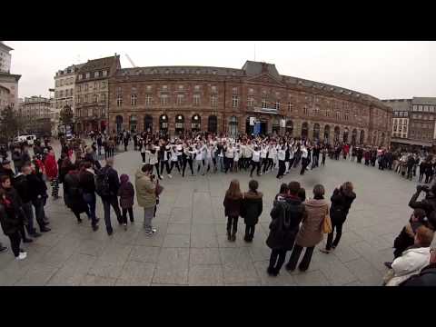 Flashmob Place Kléber Strasbourg 6 AVril 2013