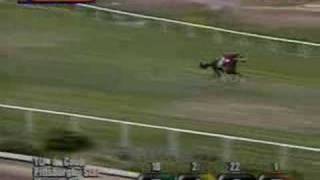 Horse racing oddity:  jockey misjudges distance