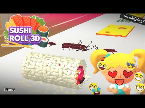 Cooking ASMR (gameplay) - Sushi Roll 3D - YouTube