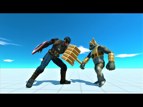 Ghor hammer vs superhero - Animal Revolt Battle Simulator