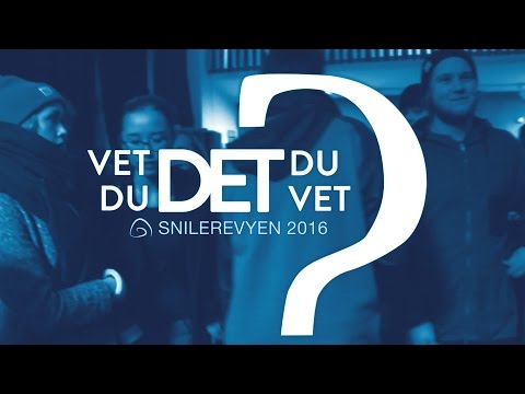 Snilerevyen 2016: Bak teppene