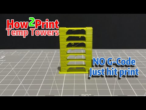 How to 3D Print a Temperature Tower | Cura slicer