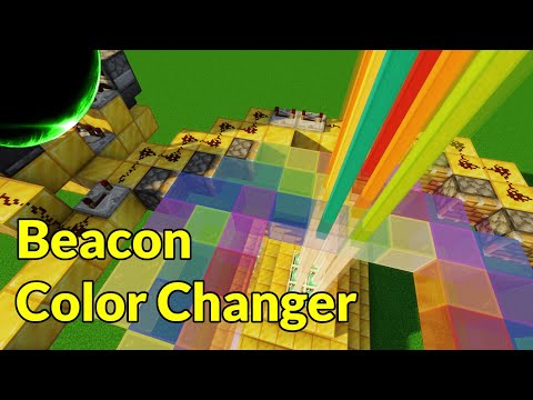 ZennsWorld - Pseudo-Random Beacon Color Changer | Minecraft Redstone Engineering Tutorial