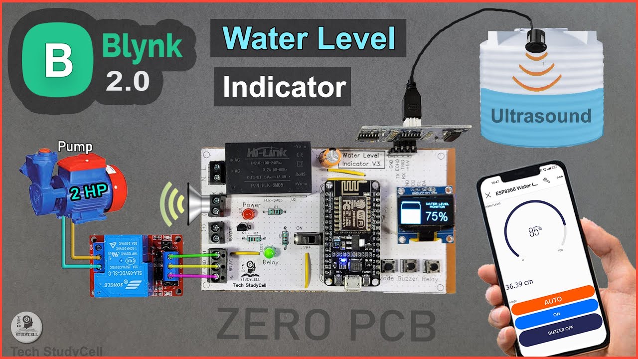Building an IoT Water Level Indicator with NodeMCU ESP8266 and Blynk