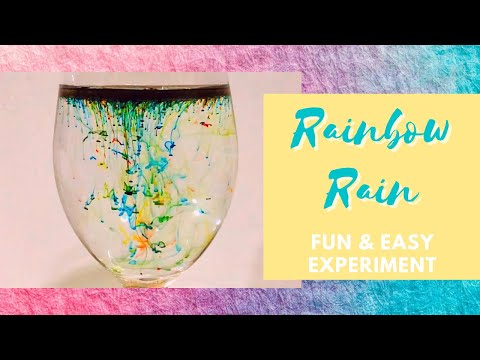 How to make Rainbow Rain | Fun and Easy Experiment