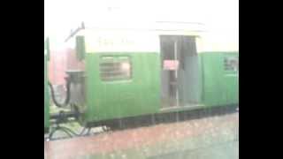 preview picture of video 'A Local Train in the Rain at Bandel Station.mpg'