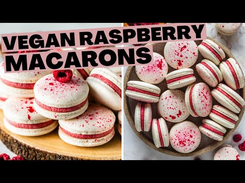 Vegan Raspberry Macarons