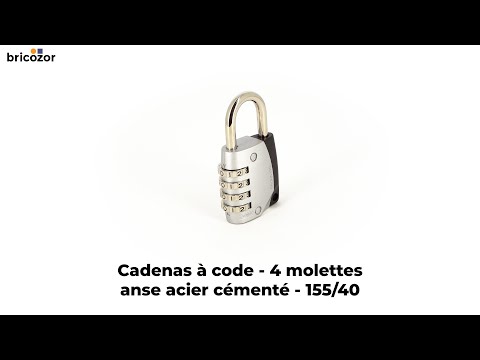 Cadenas à code - anse acier cémenté - type 155 - 4 molettes ABUS