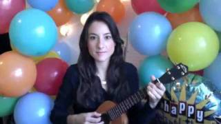 Happy Birthday Song on Ukulele by Kim DiVine