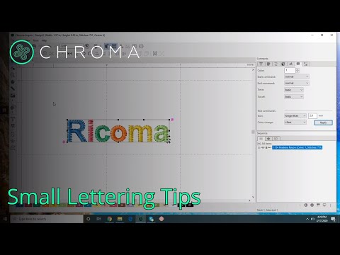 Small Lettering Tips (Inspire, Plus, Luxe) | Chroma Digitizing Software