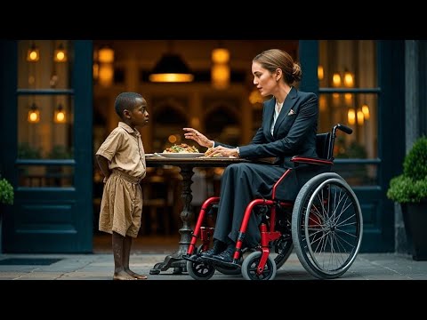 Niño Negro Pobre A MILLONARIA Paralizada: “Te CuRO Por Tus SOBRAS” – Ella Ríe… Y Luego Todo Cambia