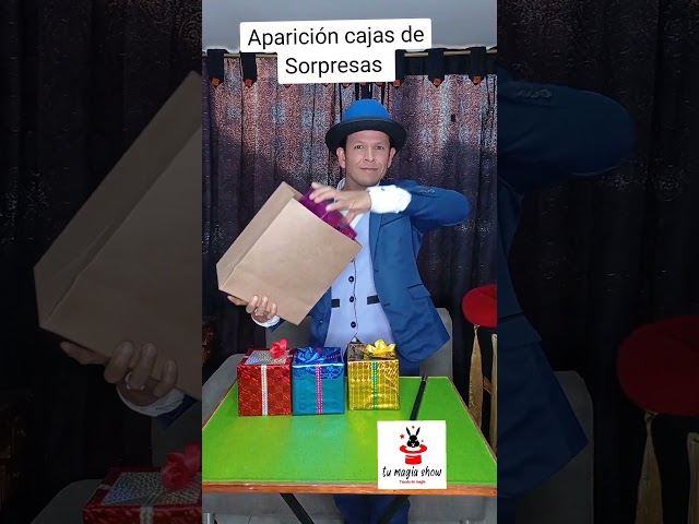Vídeo relacionado con Cajón de trucos de magia, caja de magia para niños, caja de extracción de trucos mágicos que aparece/desaparece, accesorios de mago, caja intercambiable interactiva, gira de rojo a azul, accesorios de