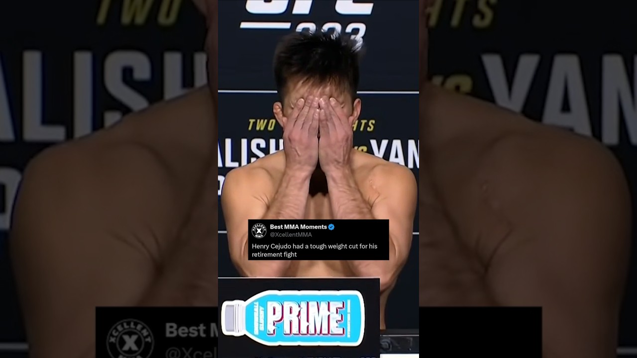 Henry Cejudo had a tough weightcut for his retirement fight