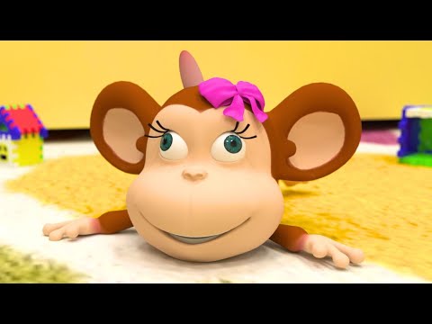 Cinque Scimmiette Saltano Sul Letto 🐵 BROandSIS - Canzoni per Bambini