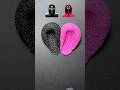 Black + Pink= Pink? Guess the mixed color of Squid game #satisfying #blackpink #colormixing