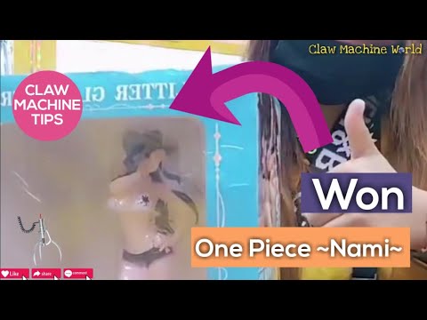 Won One Piece Action Figure Claw Machine Taiwan ( Nami ) #ClawMachine #夾娃娃