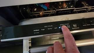 How to use a KitchenAid dishwasher with top controls