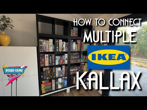 How to connect two Ikea Kallax shelves together without drilling or glue