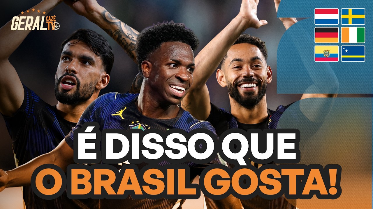 BRASIL VENCE HAITI COM AUTORIDADE E TRANQUILIZA O TORCEDOR! VAMOS PELO HEXA | GERAL CAZÉTV