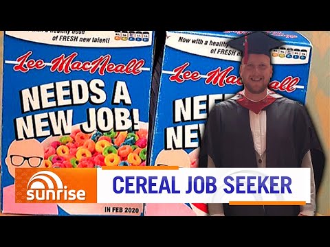 The man who put his resume on cereal boxes | Sunrise