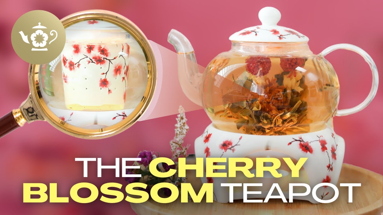 Experience The Bloom Of The Cherry Blossoms With This Teapot!