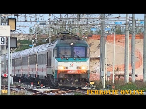 L' ultimo servizio della E.402A.011 in testa all' Intercity 722/1518 Siracusa/Palermo - Roma Termini