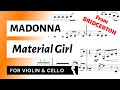 Material Girl (Madonna, from BRIDGERTON) for Violin & Cello (String Duo) | SHEET MUSIC