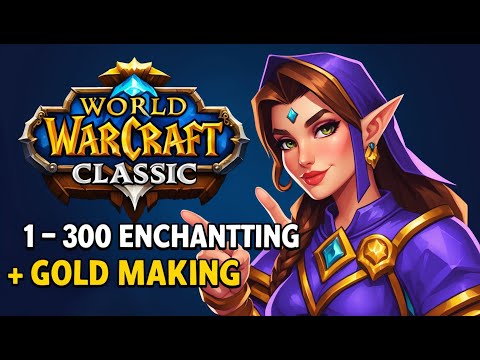 How To Level Enchanting 1-300 And Get RICH in WoW Classic?