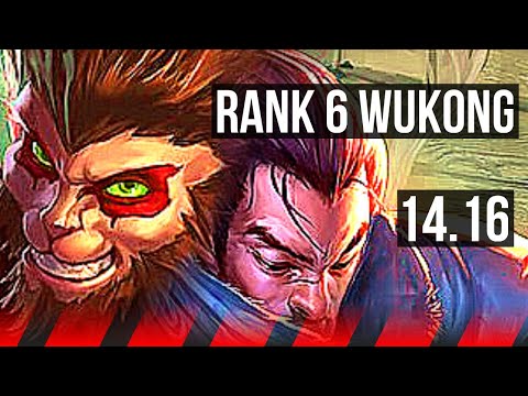 WUKONG vs YASUO (TOP) | Rank 6 Wukong, 6 solo kills | EUW Challenger | 14.16