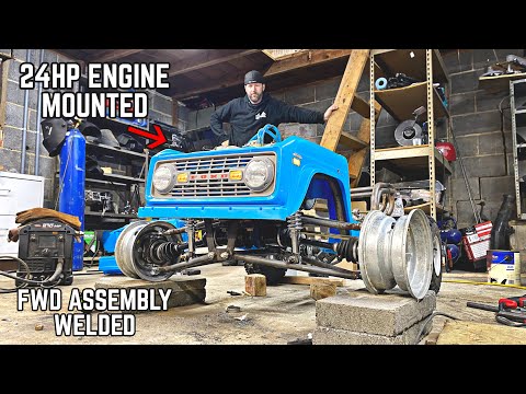 4WD Crawler Go Kart Build Pt. 9 | IFS Complete,  Engine Mounted!