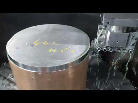 Sawed Grade5/6AL4V Round bar machining with VTL - CNC lathe, Vertical lathe, Turning