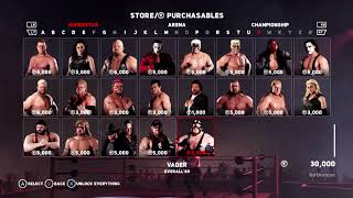 wwe 2k18 how to unlock everything
