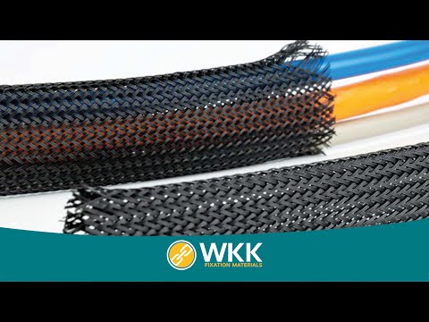 Part of a video titled How to use braided sleeving | WKK - YouTube