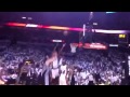 Courtside video of Ray Allen's game tying 3 point shot! Game 6 2013 NBA FINALS