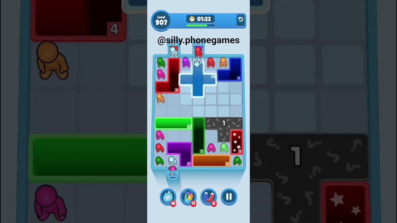 Drop Away Level 907 Walkthrough Solution