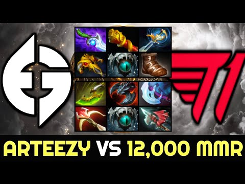 ARTEEZY vs 12,000 MMR 23SAVAGE — EG vs T1 Carry Battle