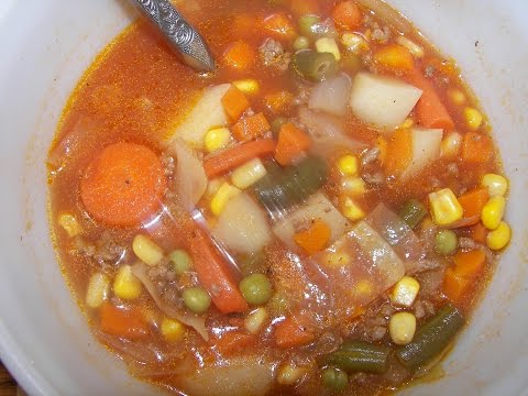 Beef Vegetable Soup - Quick & Easy - How to Make