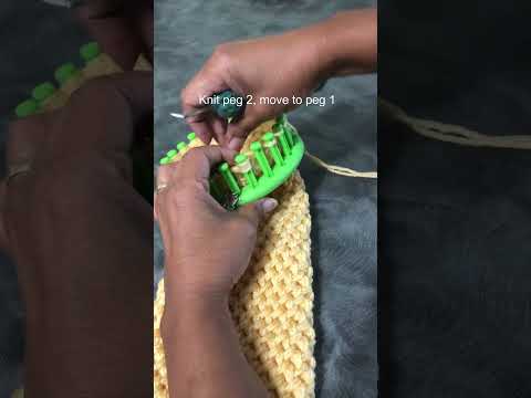 #loomknit Basic Bind Off aka Cast-off. I use this method a lot. It's a GREAT one. #loomahat #shorts