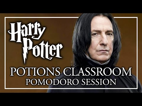 POTIONS CLASSROOM AMBIENCE - Snape Pomodoro Session - Harry Potter ASMR