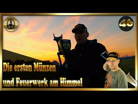 Sondeln 2017 Erste Münzen und Feuerwerk am Himmel Metalldetektor  / AT Pro / GoPro Hero 5