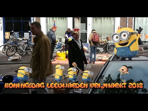 Koningsdag vrijmarkt Leeuwarden 27-04-2018 🎉 🎊