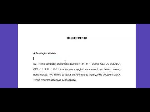?Como fazer um Requerimento ?